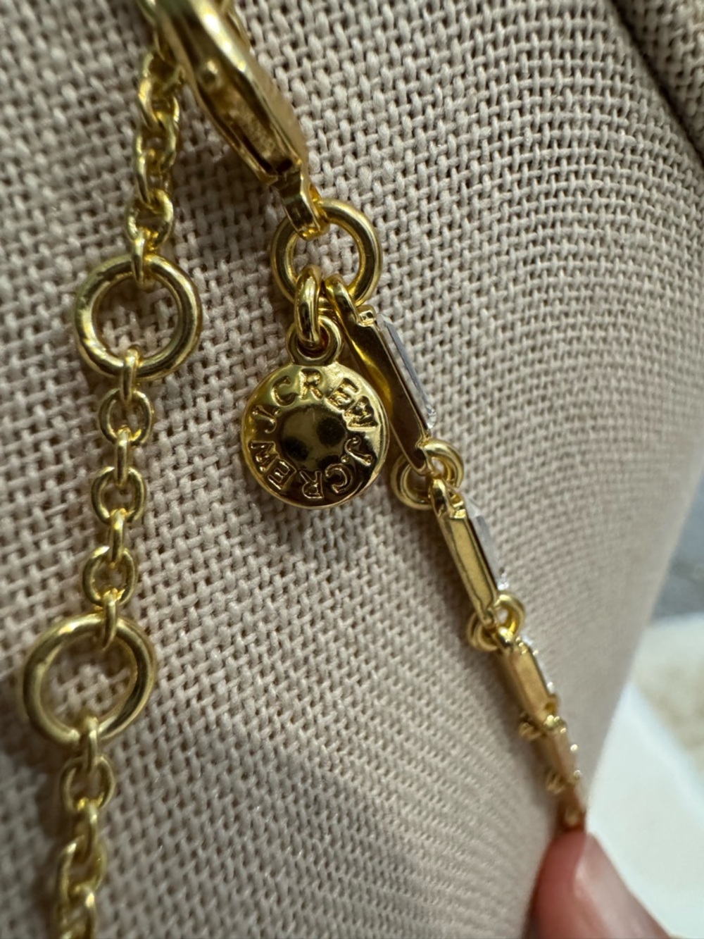 J. Crew Gold & Crystal Link Necklace - Picture 5 of 5